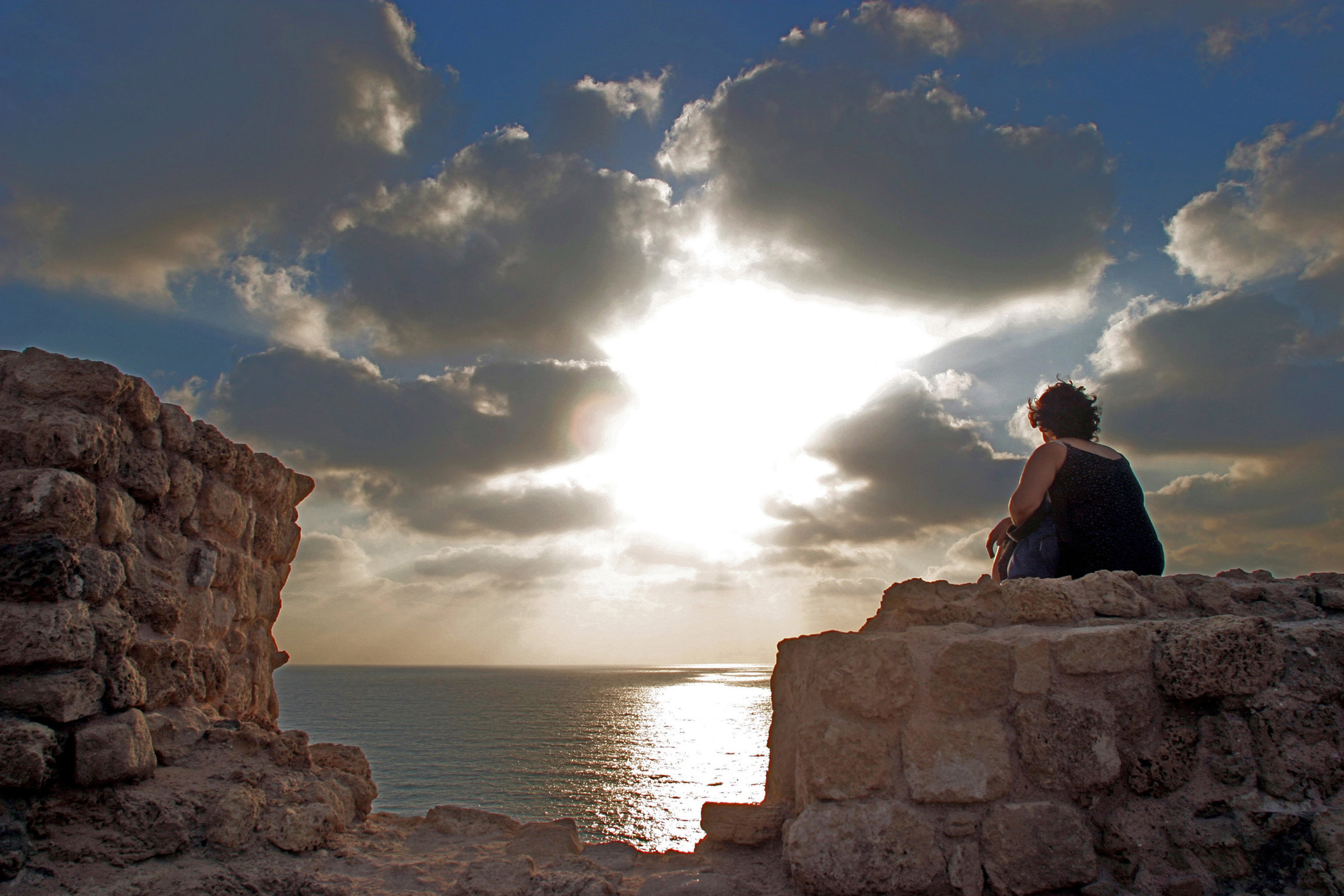 Sunset over Apollonia, Herzliya   Photo: Doron Nissim  